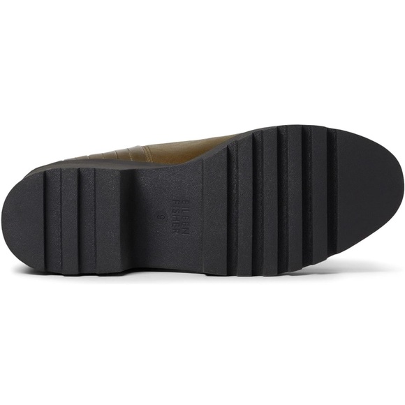 NWT! Eileen Fisher Kat Chelsea Boot in Olive Leather size 6.5 - Picture 5 of 9